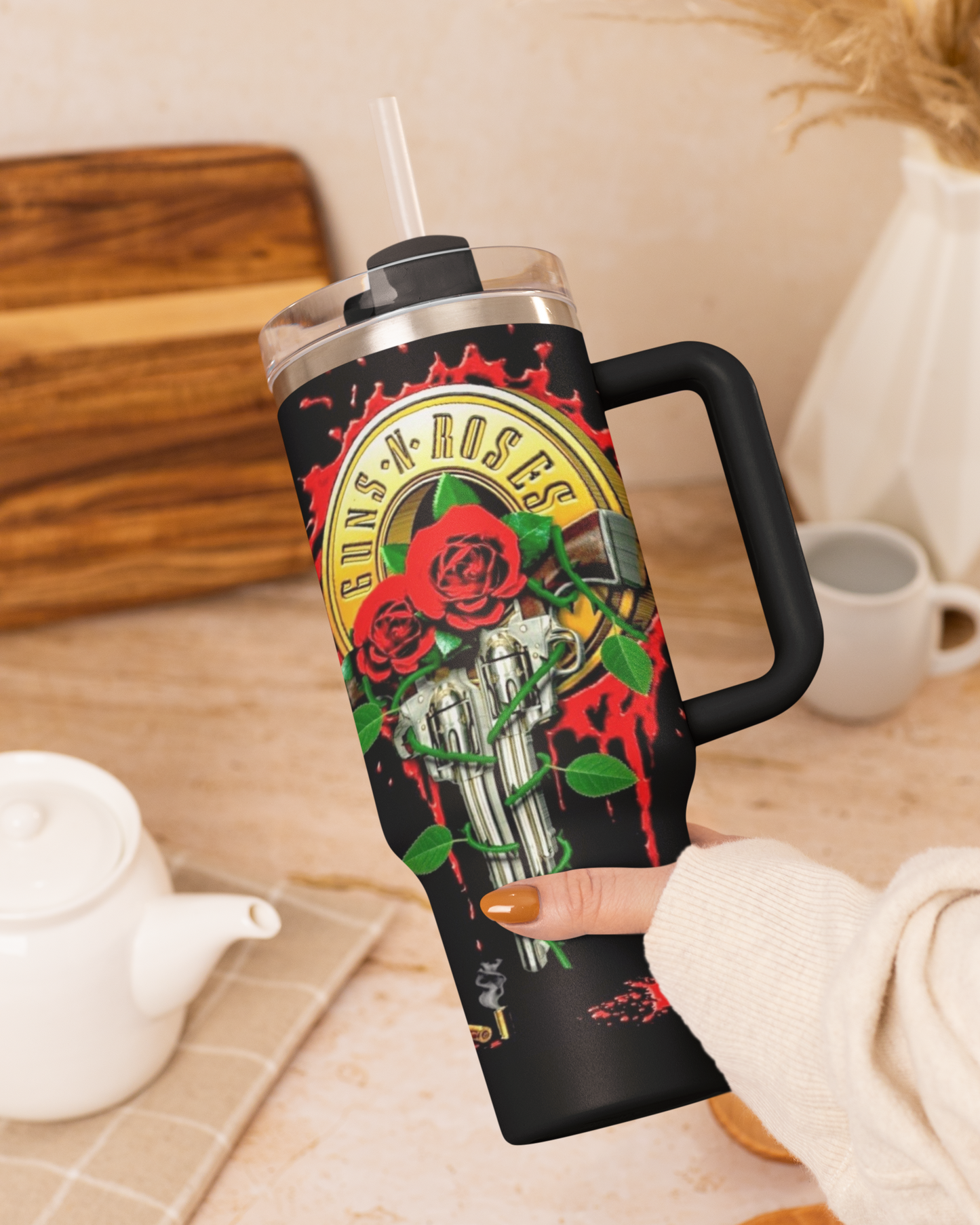 30oz Guns & Roses Tumbler