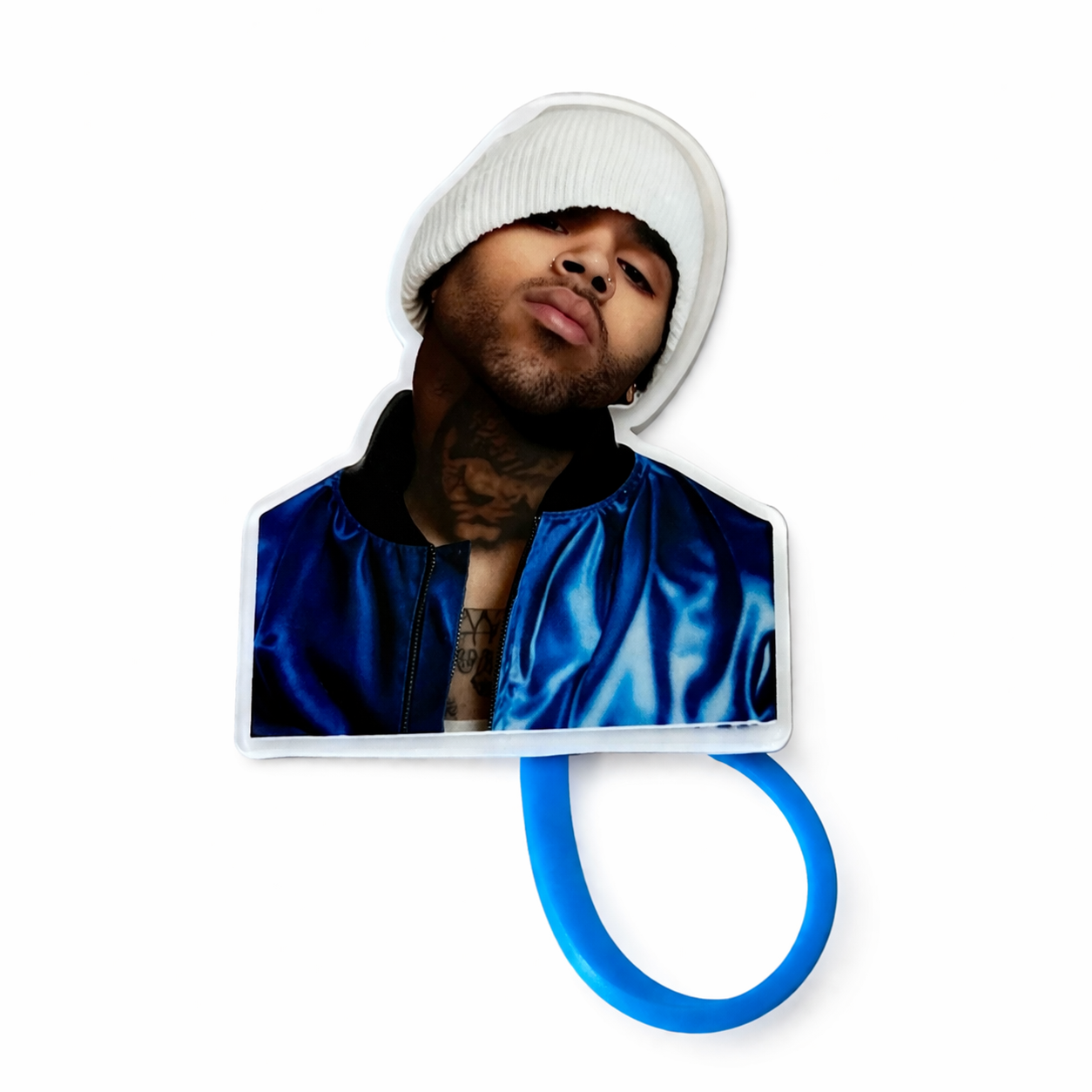 Chris Brown Tumbler & Straw Topper Bundle (Grey)